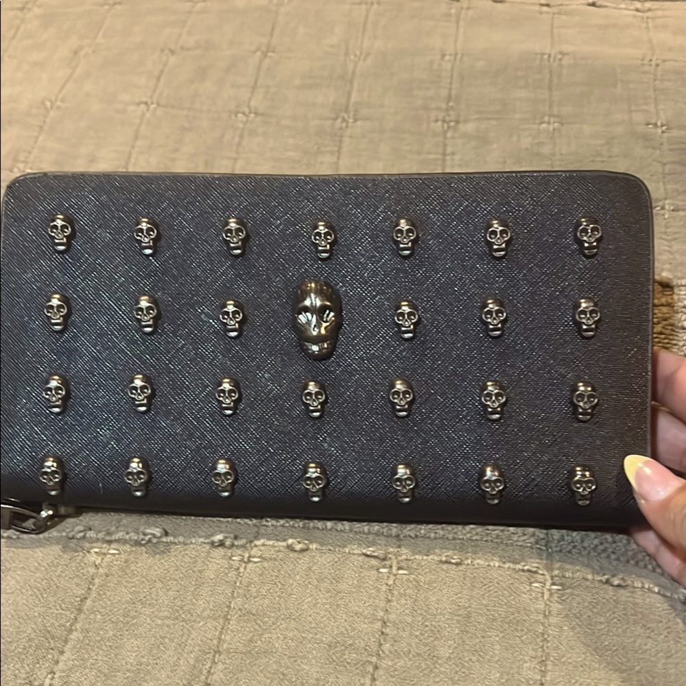 Thomas Wylde Wallet with Skull Accents